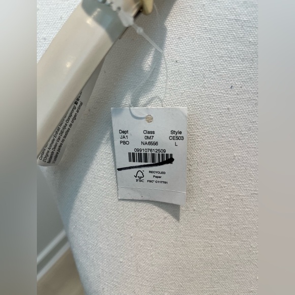 NWT J. Crew Thin Italian spazzolato leather belt cream with shiny Gold Buckle L - Picture 12 of 13